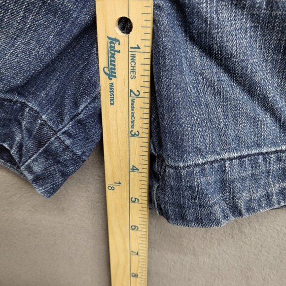 Vintage Old Navy Blue Jean Shorts Women's 8 Denim Mid Rise Y2K - Picture 5 of 7